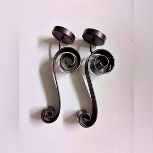 Elegant Black Metal Wall Hooks